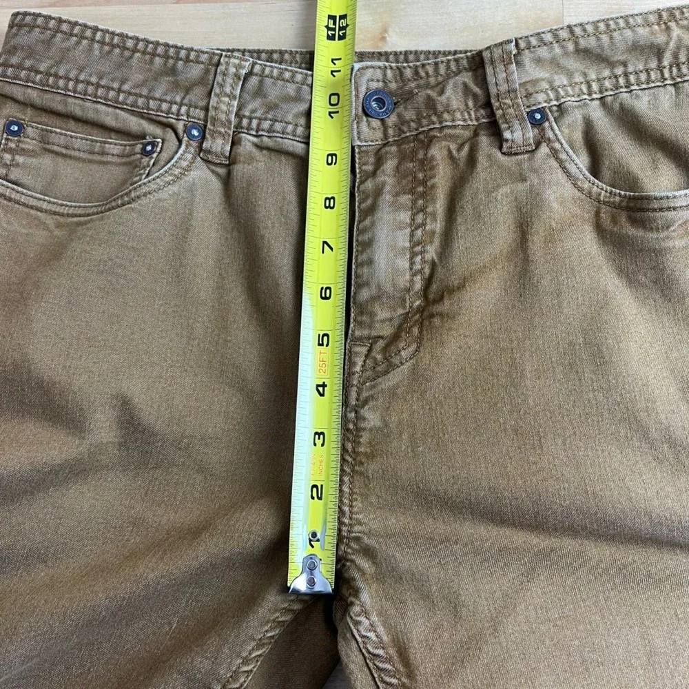 Prana Bridger Jean Men's Size 34 Brown Slim Fit‎ Organic Cotton HEMMED TO 24
